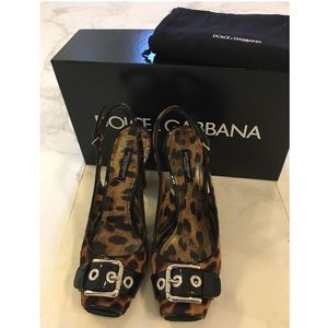 Dolce & Gabbana Fur Sandals size 7
